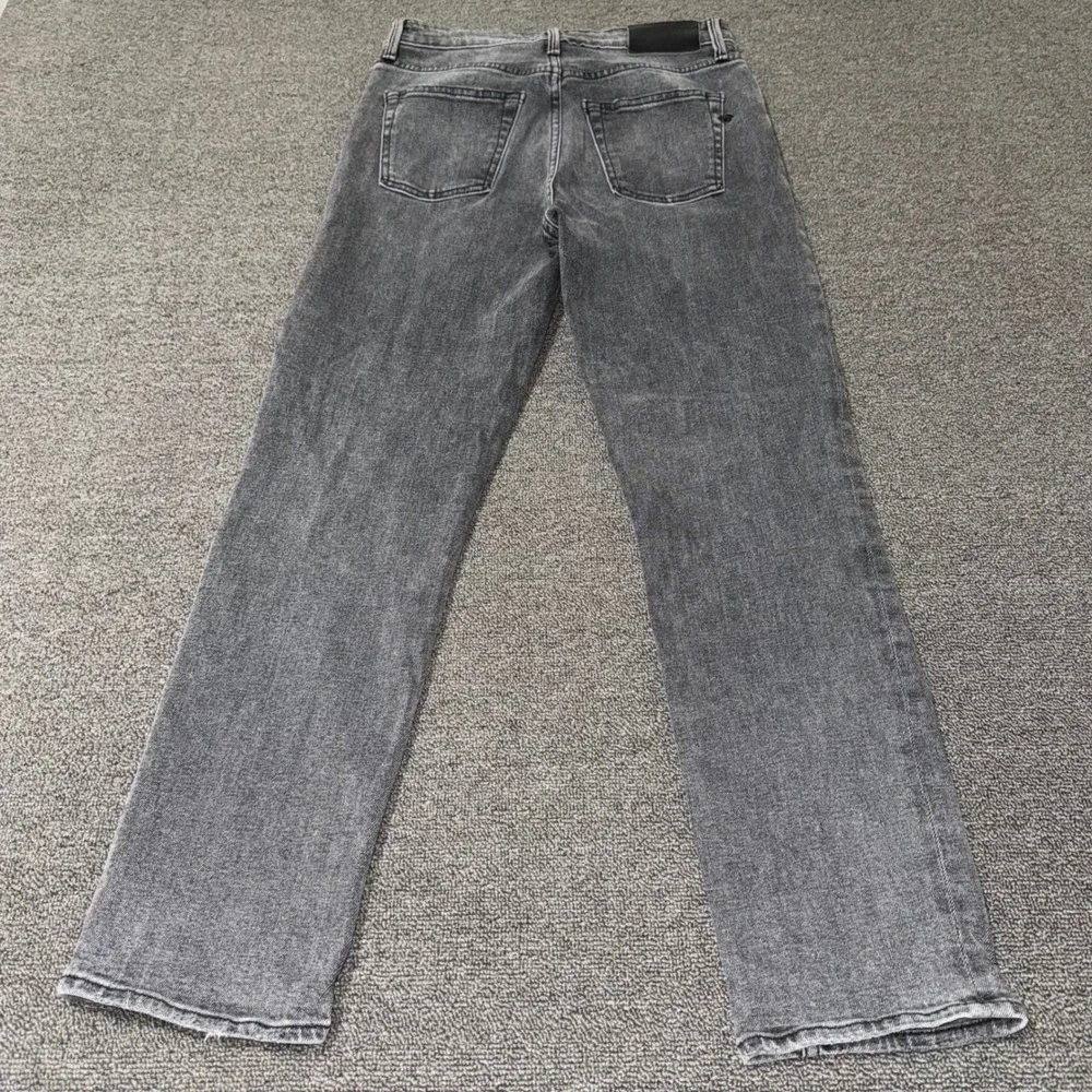 NOEND Denim Slim Straight Crop Jeans Washed Black Grey Made in USA Sz 28 Casual